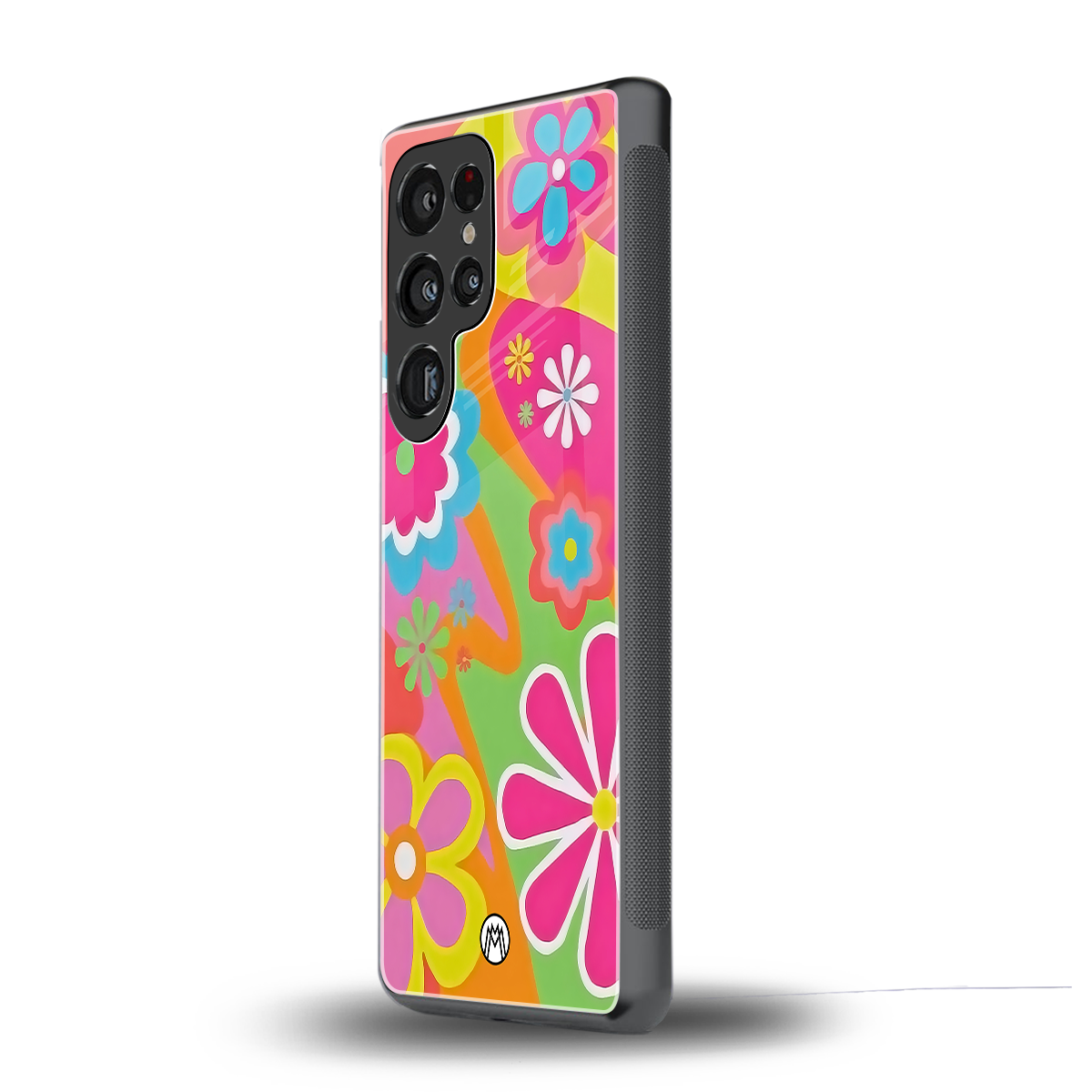 nostalgic wildflower y2k back phone cover | glass case for samsung galaxy s25 ultra