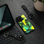 nostalgic floral back phone cover | glass case for iphone 15 pro