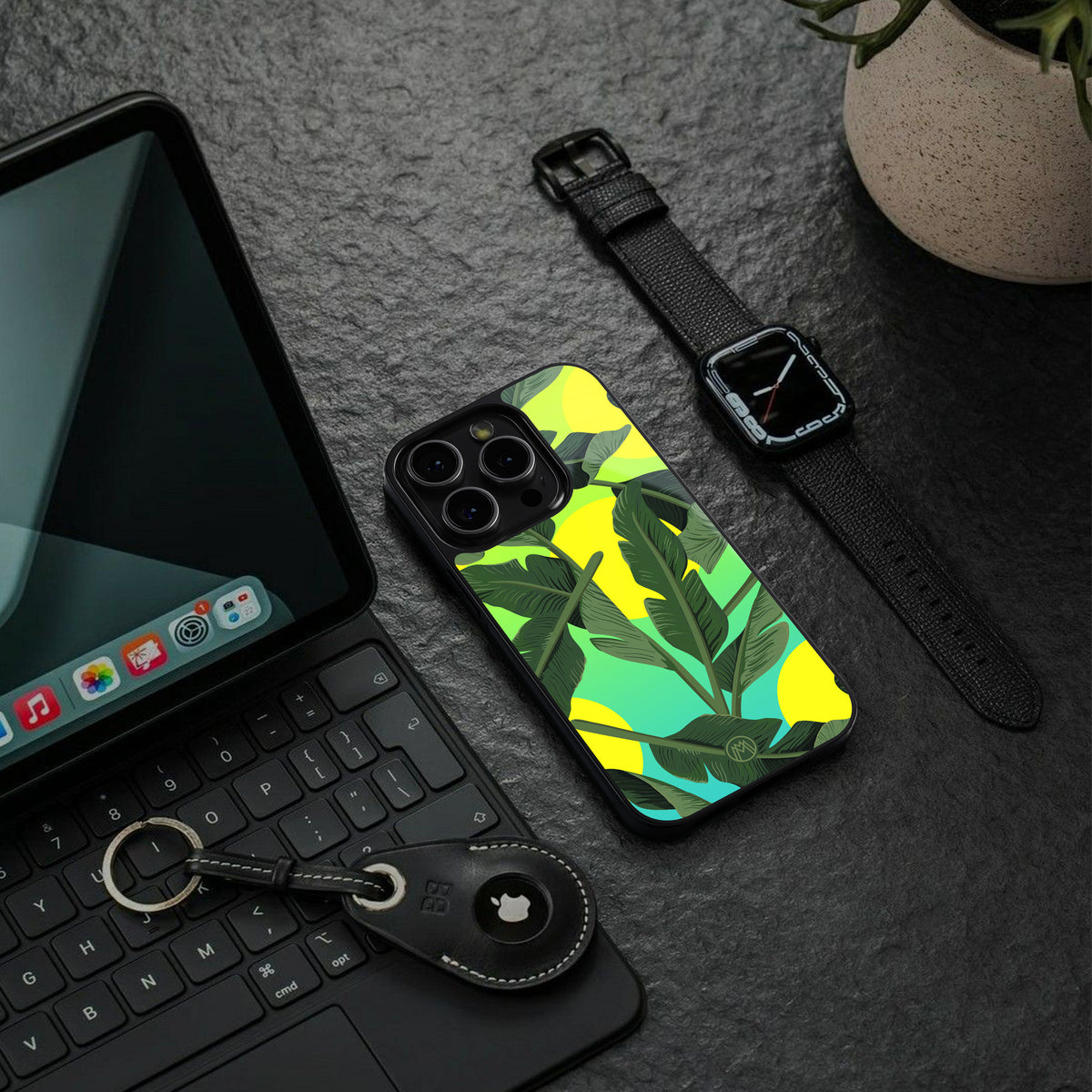 nostalgic floral back phone cover | glass case for iphone 15 pro