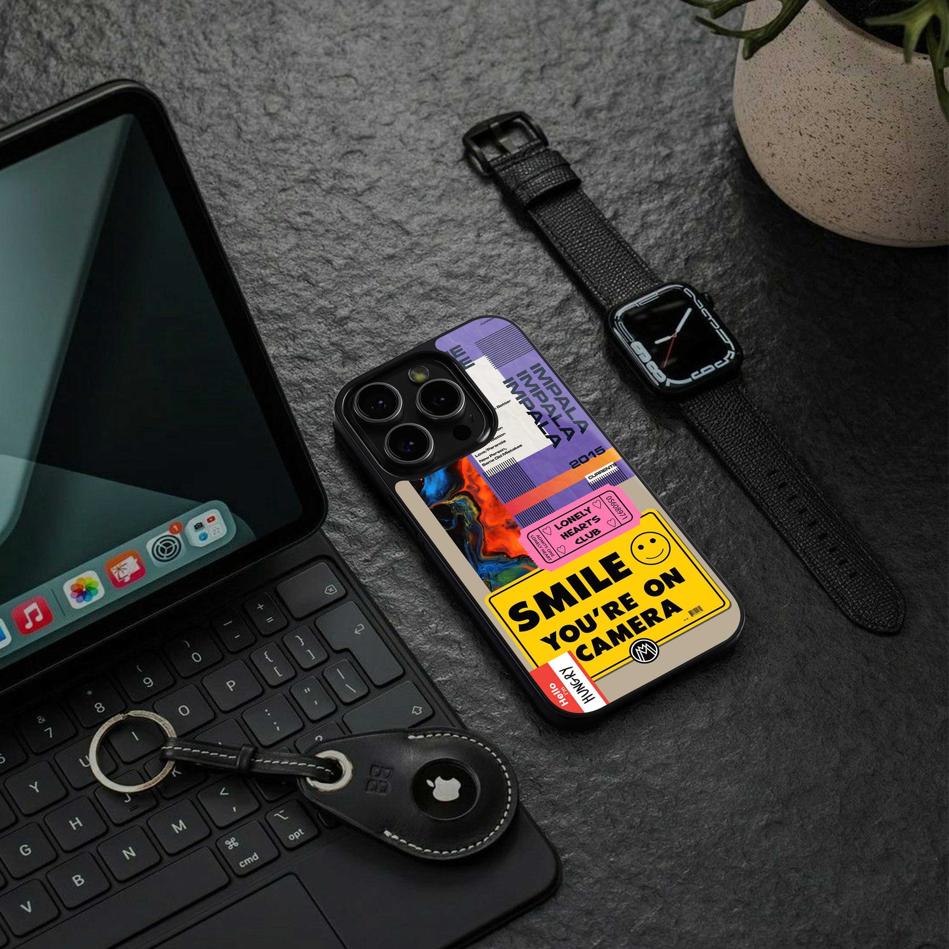 nostalgic stickers back phone cover | glass case for iphone 13 pro max