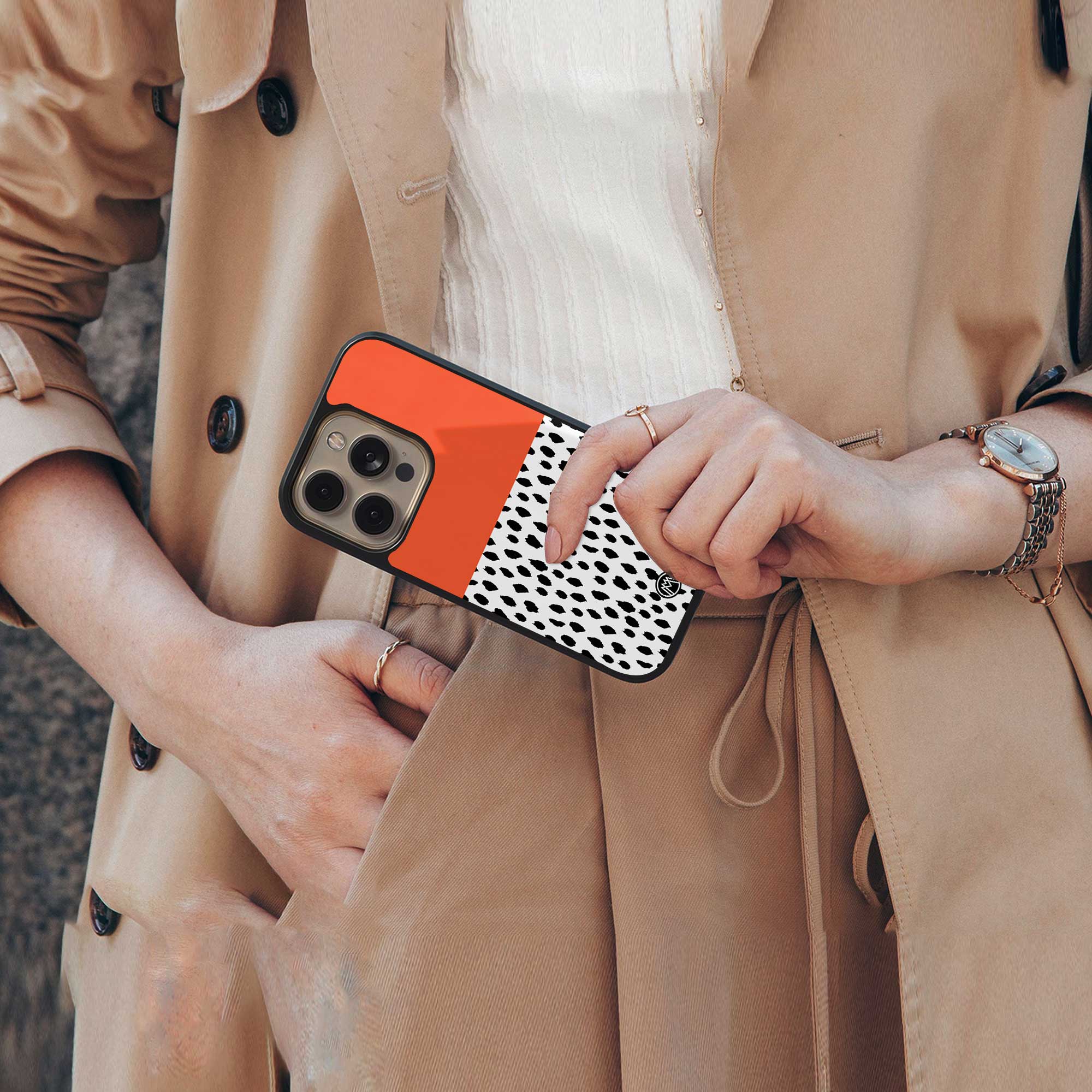 nostalgic tangerine back phone cover | glass case for nothing phone 2