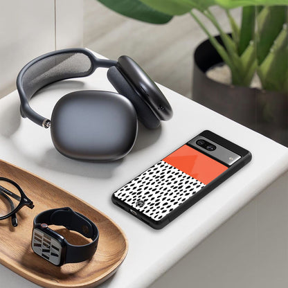 nostalgic tangerine back phone cover | glass case for google pixel 9 pro xl