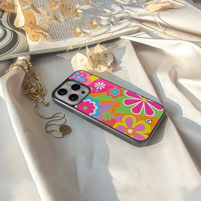 nostalgic wildflower y2k back phone cover | glass case for google pixel 7 pro