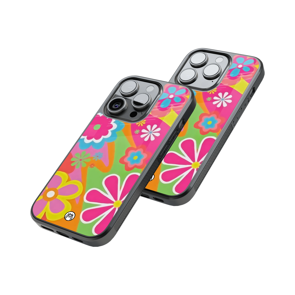 Protective Glass Back Phone Case Compatible with iPhone, Samsung, OnePlus, Pixel & More