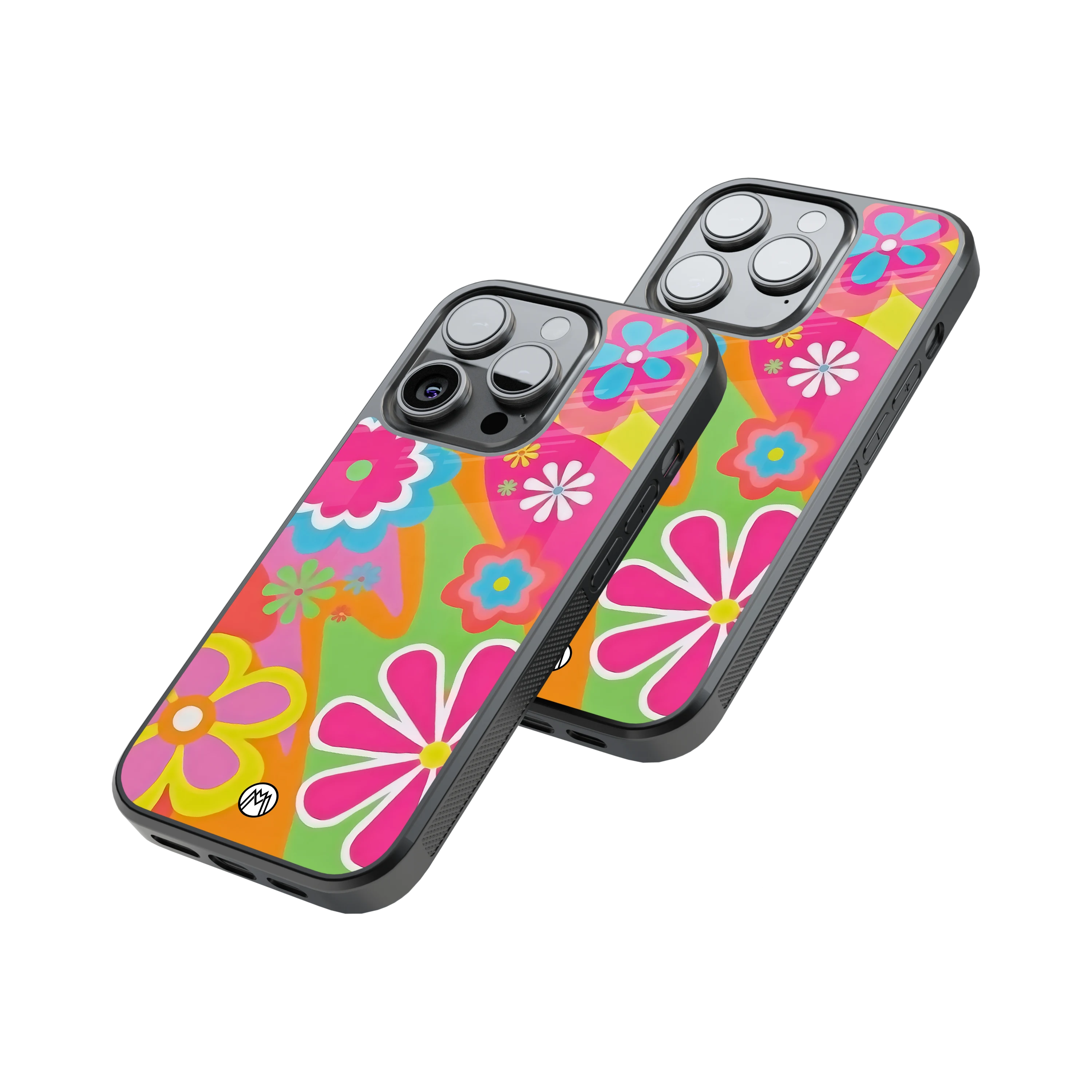 Protective Glass Back Phone Case Compatible with iPhone, Samsung, OnePlus, Pixel & More