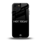 not today back phone cover | glass case for iphone 13 mini