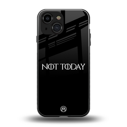 not today back phone cover | glass case for iphone 13 mini