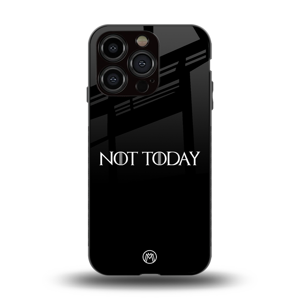 not today back phone cover | glass case for iphone 13 pro