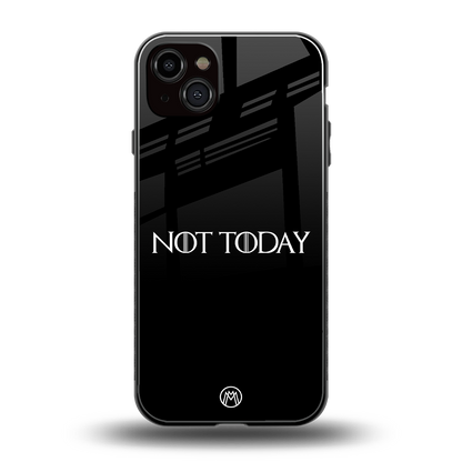 not today back phone cover | glass case for iphone 14 plus