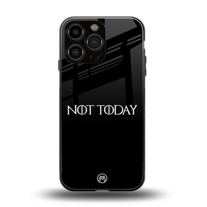 not today back phone cover | glass case for iphone 14 pro max