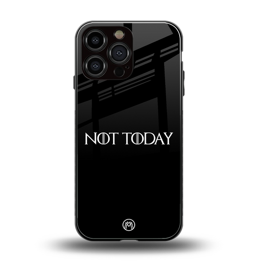 not today back phone cover | glass case for iphone 14 pro max