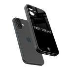 not today back phone cover | glass case for iphone 16 plus