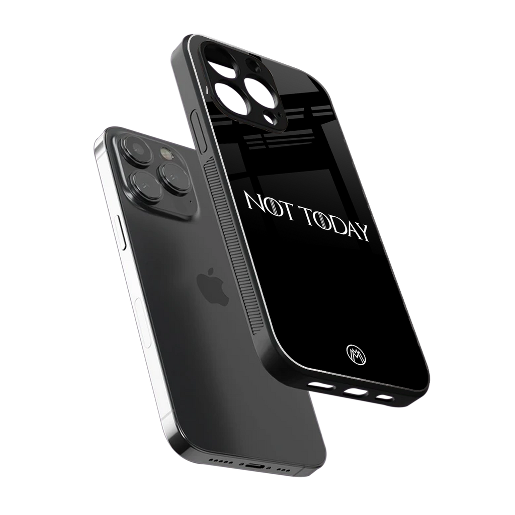 not today back phone cover | glass case for iphone 16 pro max