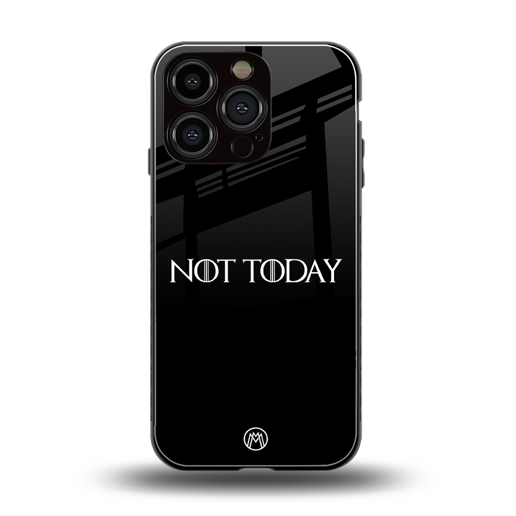 not today back phone cover | glass case for iphone 16 pro