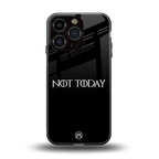 not today back phone cover | glass case for iphone 16 pro