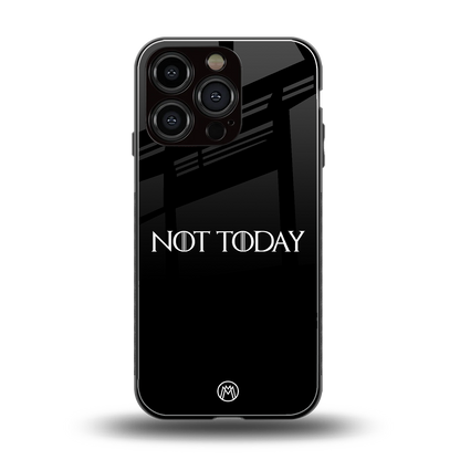 not today back phone cover | glass case for iphone 16 pro