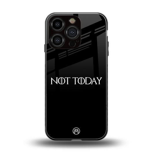 not today back phone cover | glass case for iphone 16 pro