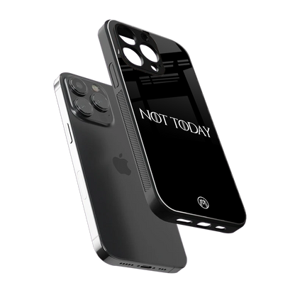 not today back phone cover | glass case for iphone 16 pro