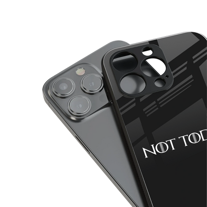 not today back phone cover | glass case for iphone 16