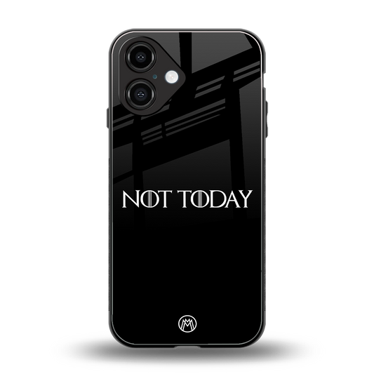 not today back phone cover | glass case for iphone 16