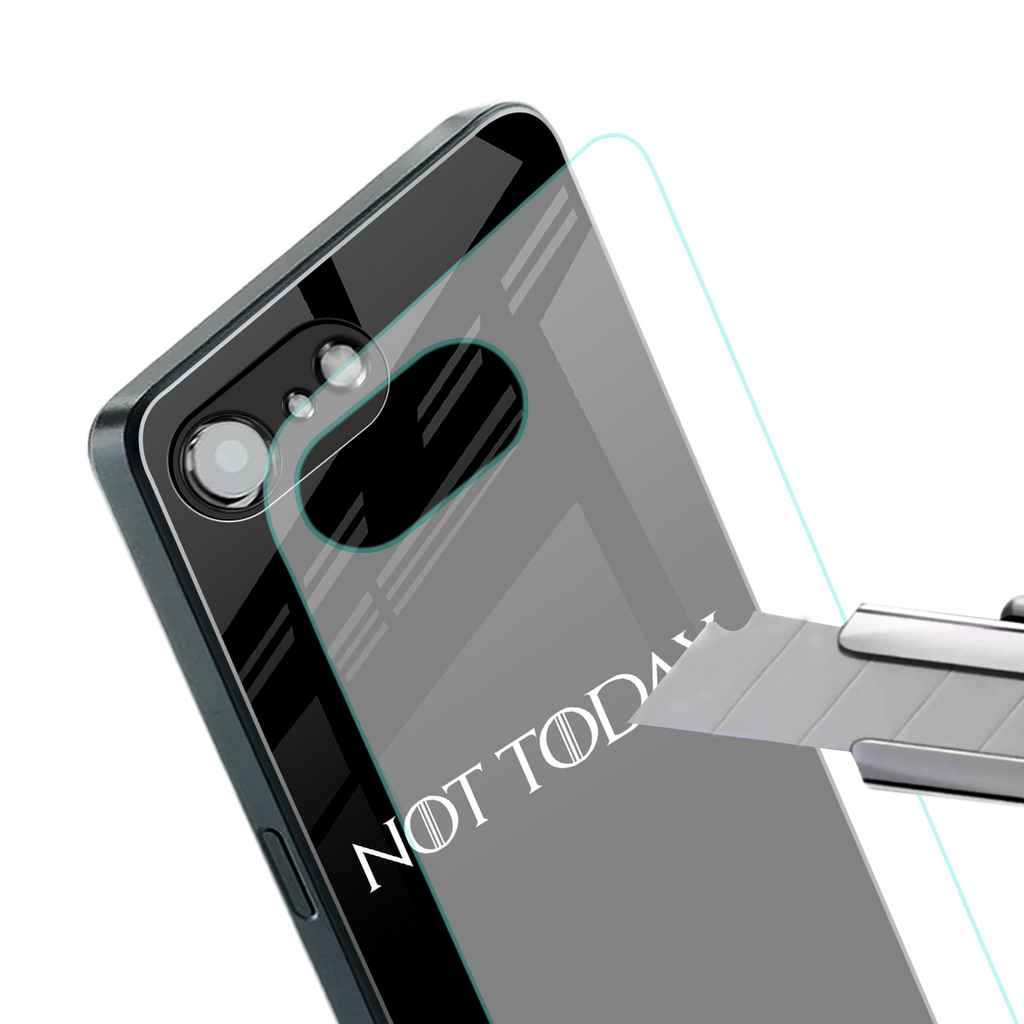 not today back phone cover | glass case for iphone 16e