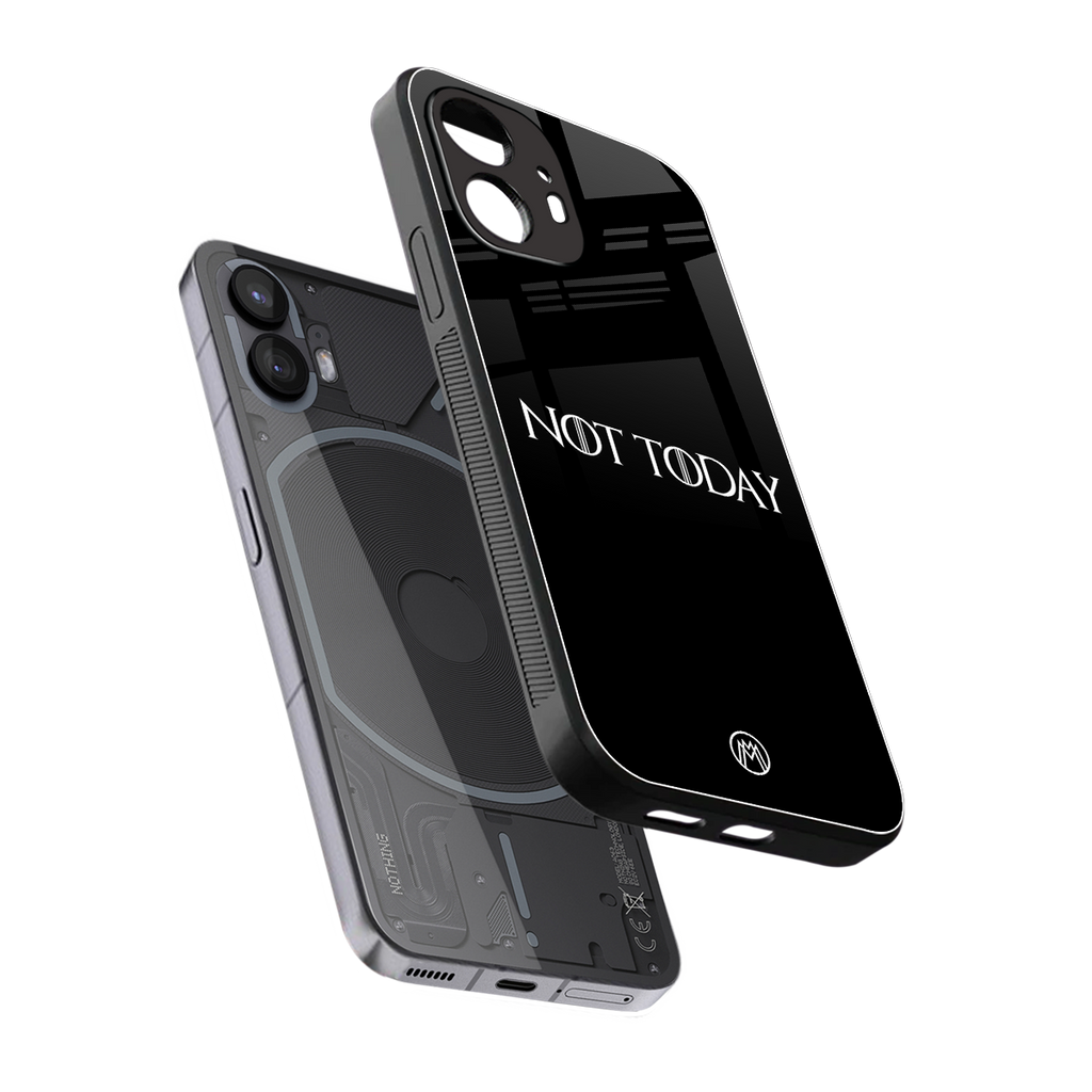 not today back phone cover | glass case for nothing phone 2
