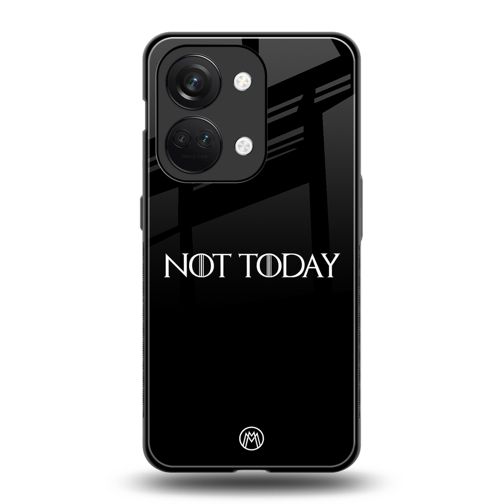 not today back phone cover | glass case for oneplus nord 3