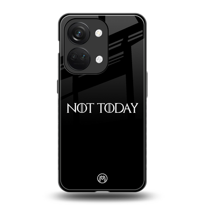 not today back phone cover | glass case for oneplus nord 3