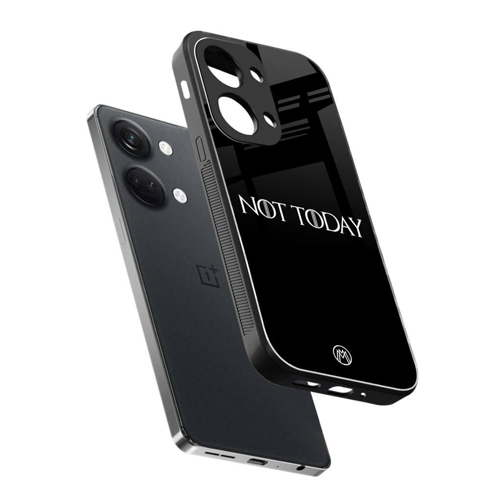 not today back phone cover | glass case for oneplus nord 3