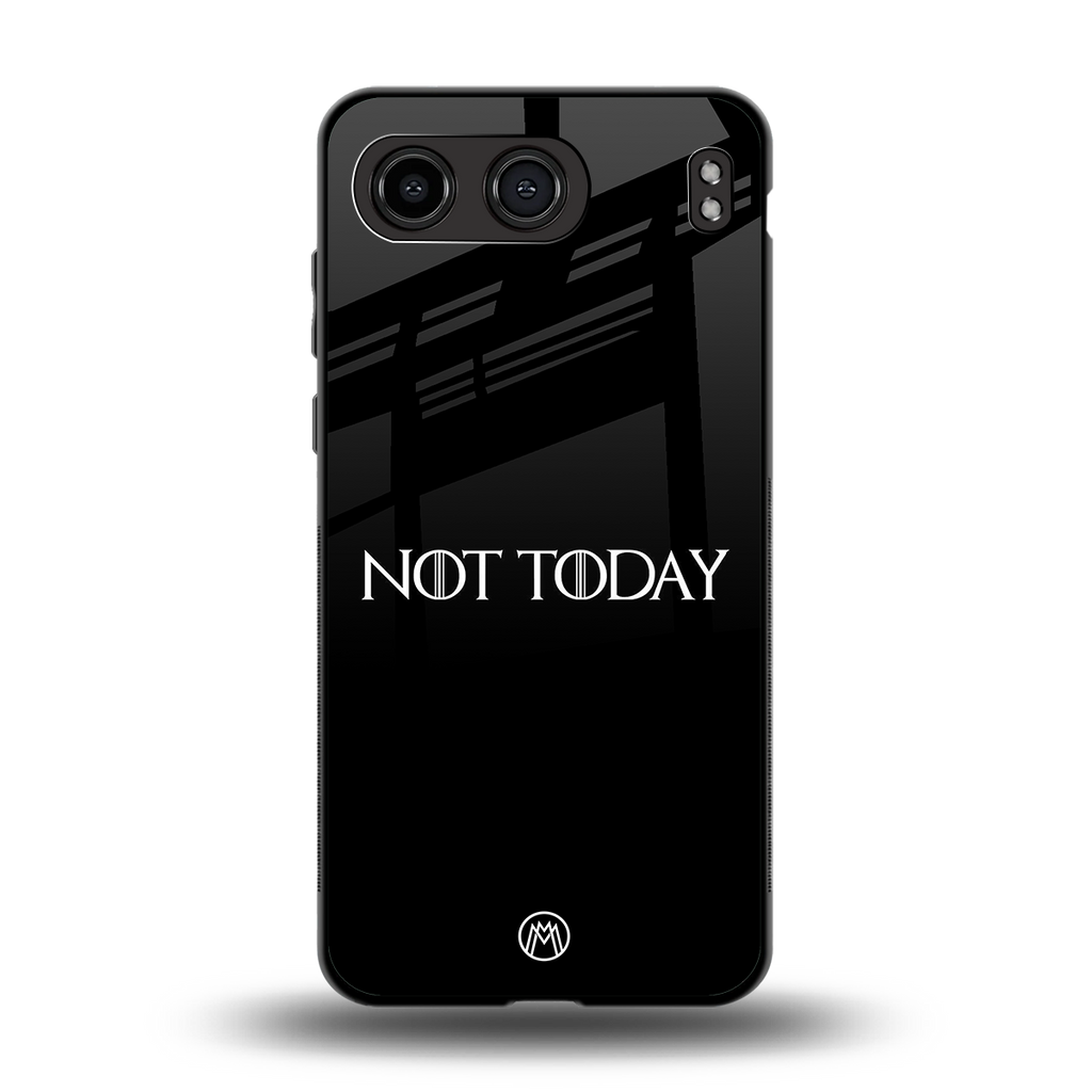 not today back phone cover | glass case for oneplus nord 4