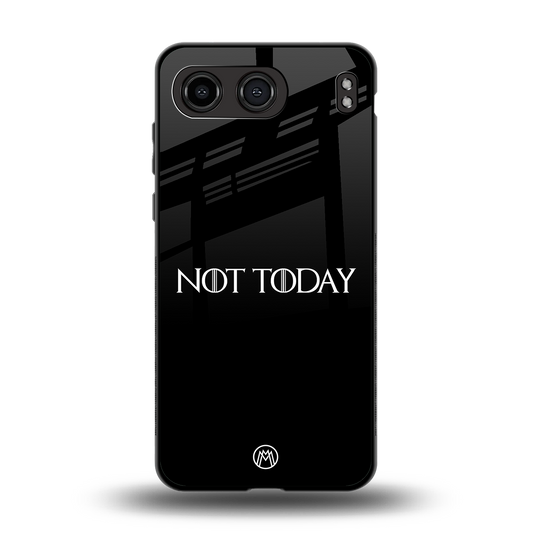 not today back phone cover | glass case for oneplus nord 4
