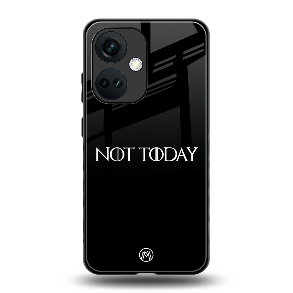 not today back phone cover | glass case for oneplus nord ce 3