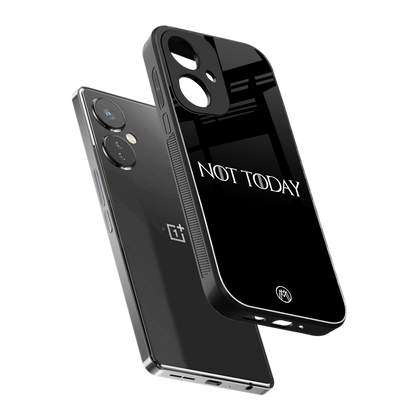 not today back phone cover | glass case for oneplus nord ce 3