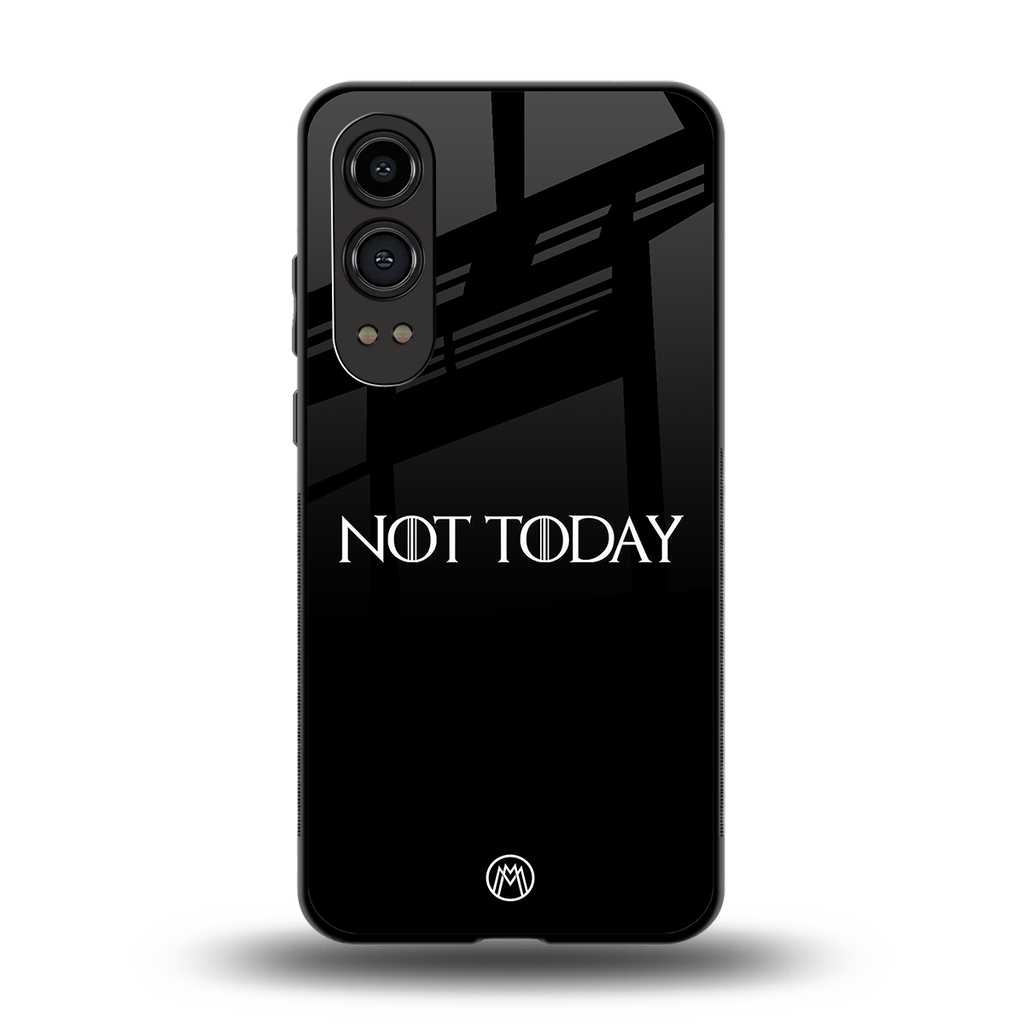 not today back phone cover | glass case for oneplus nord ce 4 lite