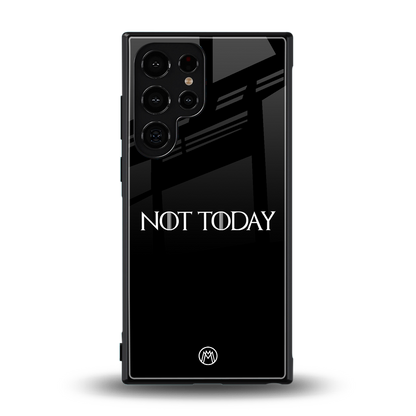 not today back phone cover | glass case for samsung galaxy s24 ultra