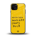 nothing matters that much back phone cover | glass case for iphone 13