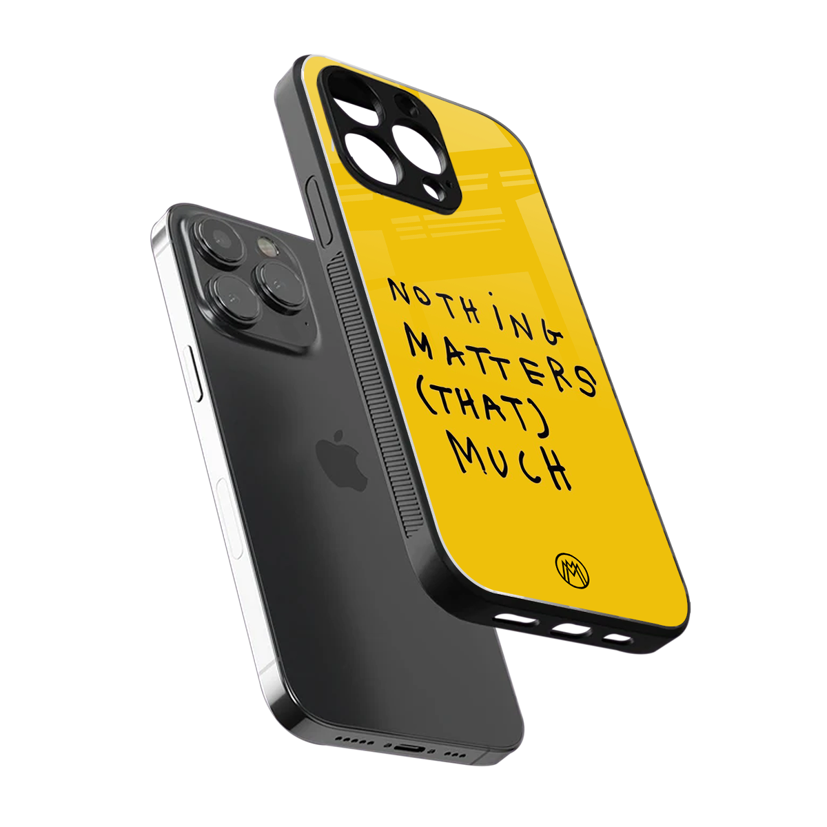 nothing matters that much back phone cover | glass case for iphone 15 pro max