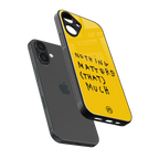 nothing matters that much back phone cover | glass case for iphone 16 plus