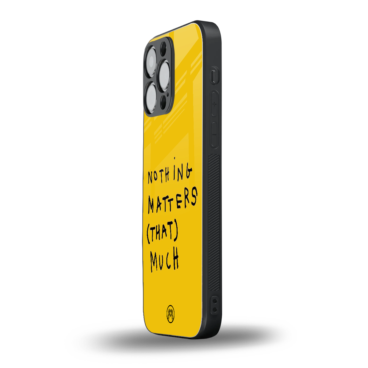 nothing matters that much back phone cover | glass case for iphone 16 pro max