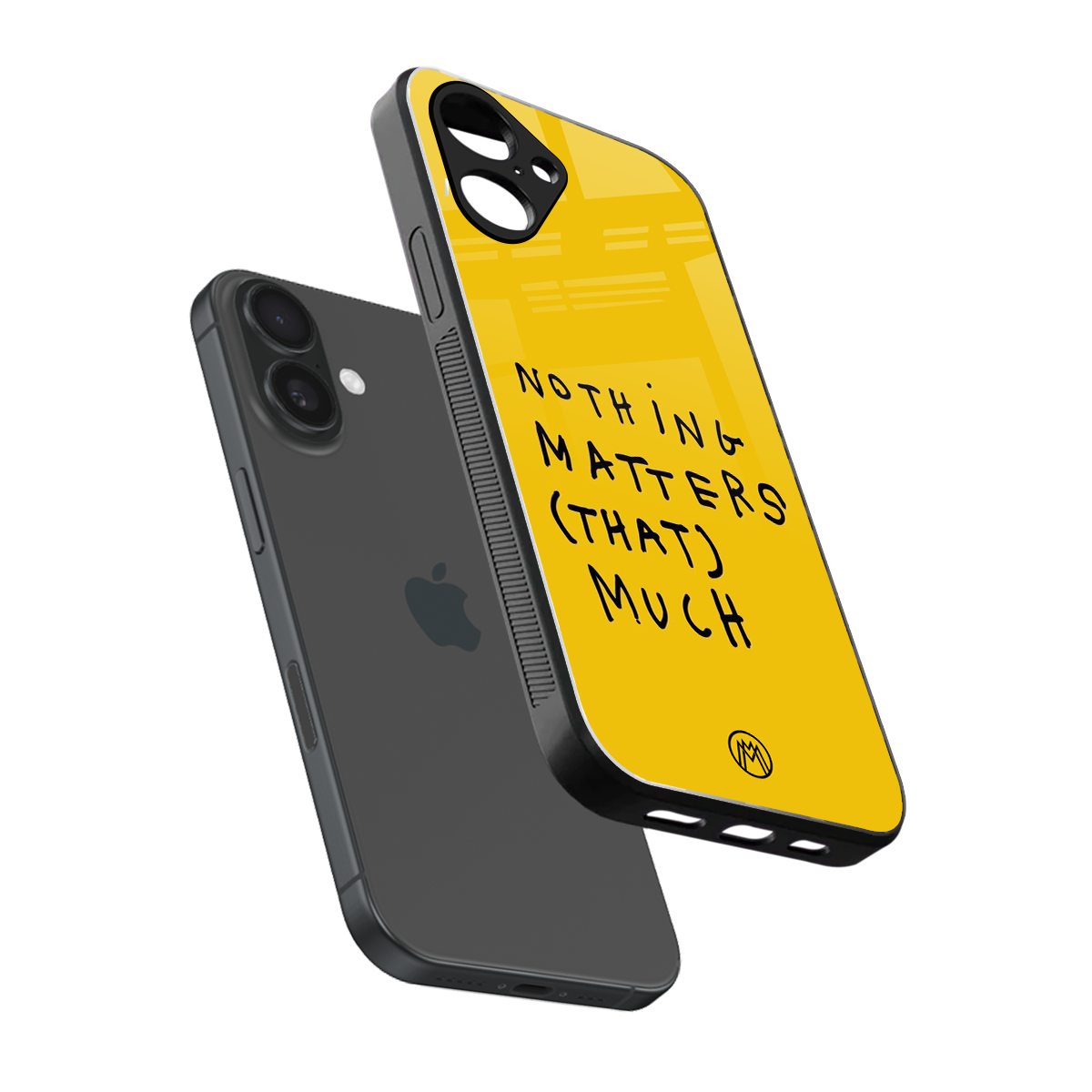 nothing matters that much back phone cover | glass case for iphone 16