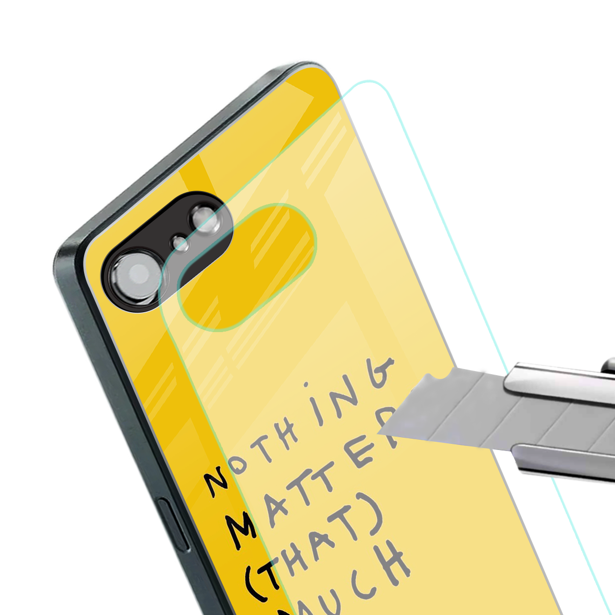 nothing matters that much back phone cover | glass case for iphone 16e