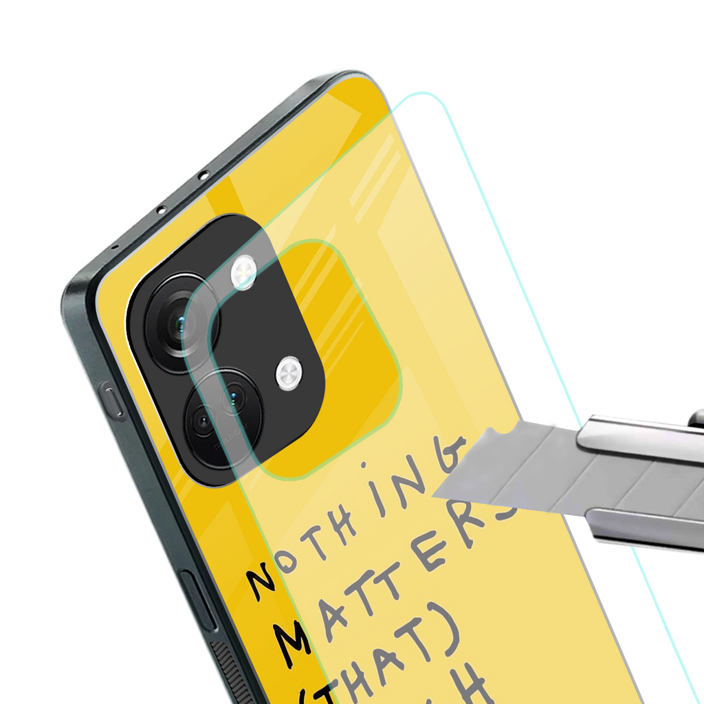 nothing matters that much back phone cover | glass case for oneplus nord 3