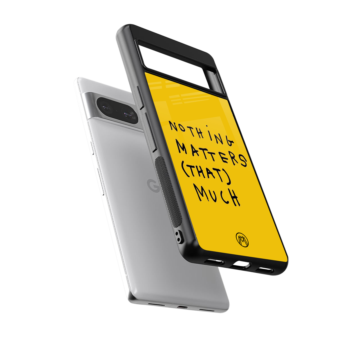 nothing matters that much back phone cover | glass case for Google Pixel 8