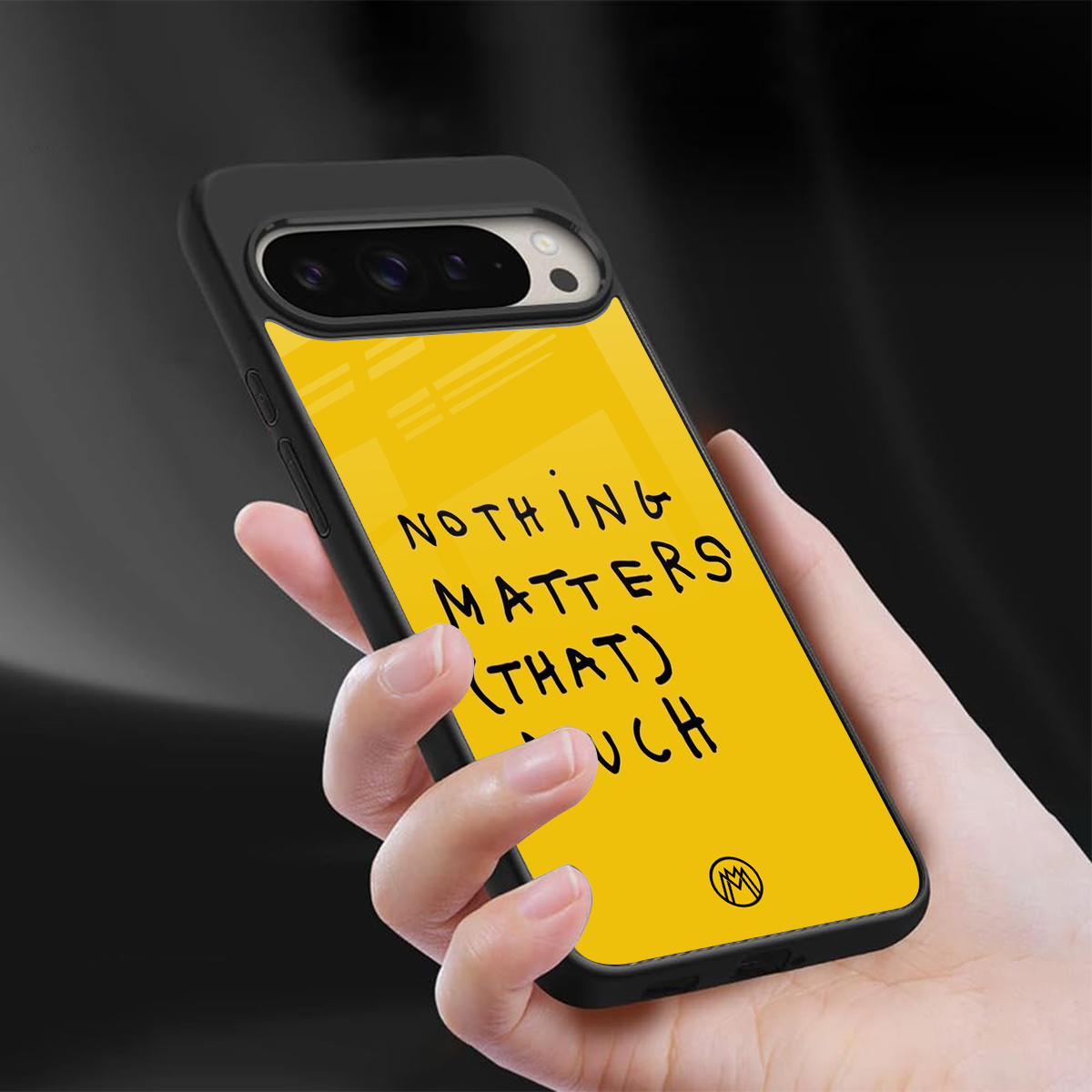 nothing matters that much back phone cover | glass case for google pixel 9 pro xl
