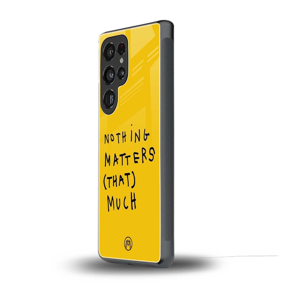 nothing matters that much back phone cover | glass case for samsung galaxy s25 ultra