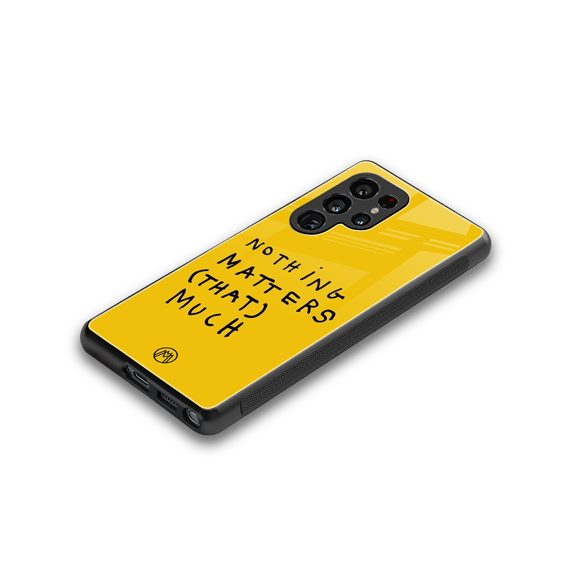 nothing matters that much back phone cover | glass case for samsung galaxy s25 ultra