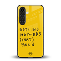 nothing matters that much back phone cover | glass case for samsung galaxy s24 fe