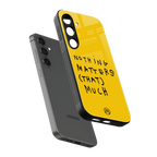 nothing matters that much back phone cover | glass case for samsung galaxy s25 plus
