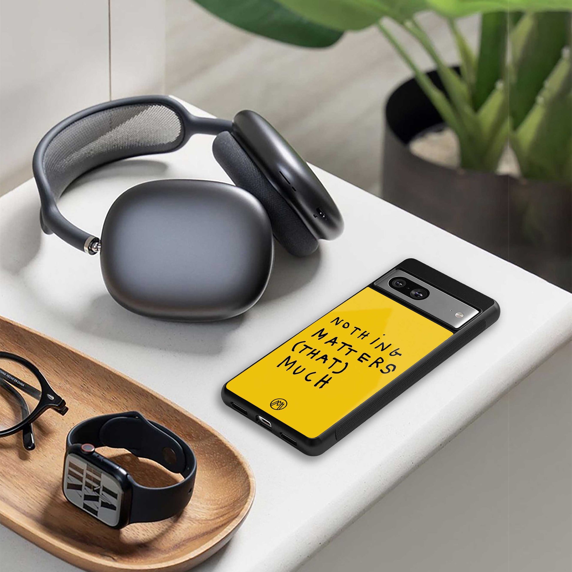 nothing matters that much back phone cover | glass case for samsung galaxy s24 ultra