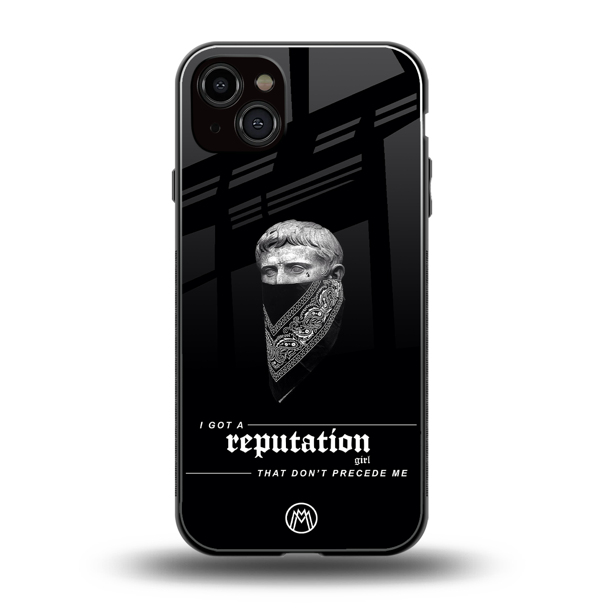 notorious back phone cover | glass case for iphone 15 plus